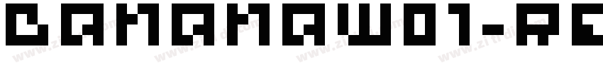 BananaW01-Regular Re字体转换